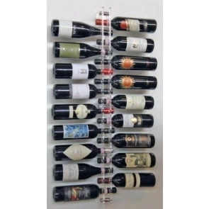 Espositore per bottiglie di vino Tipologia bottiglia design colore nero Capacità bottiglie numero 18  Modello Plex100Noir