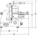 Affettatrice Affettacarne Modello MANTEGNA 300 VCS Spessore di taglio mm 29