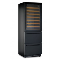 Cantina vino ventilata 72 Bottiglie vano superiore e 69 vano inferiore Modello DW190BLACK