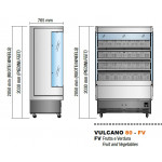 Espositore refrigerato per frutta e verdura Modello VULCANO80FV100