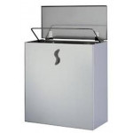 Pattumiera murale MDL in acciaio inox  304 brillante o satinato da 10LT Modello BRINOX 105062