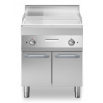 Fry trop elettrico Piastra 2/3 liscia 1/3 cromata MDLR Modello F7070FTECLRP Armadio con porte