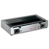 Piastra elettrica in Vetroceramica Modello TOP PD V doppia Potenza watt 1599 Potenza watt 1500 Struttura in acciaio inox.