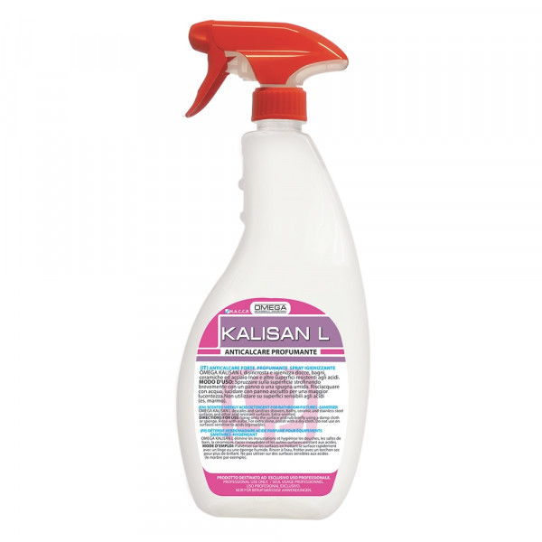 Anticalcare profumante perdocce, bagni ceramiche e acciaio Cartone con 12 sgrassatori da 750 ml Modello OKSL-9