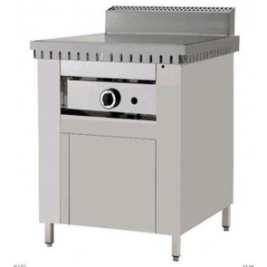 Cuocipiada a gas su vano inox con ante PL Modello CP4 Su Vano con ante Piana in ferro Capacità 4 piadine