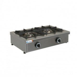 Piano di cottura a Gas in Acciaio Inox Modello FG650 Due fuochi