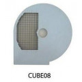 Disco per cubettare PS08 - adatto per cubi di circa 8mm (+ disco da taglio tag08)  per Tagliaverdura Modello TITANIUM