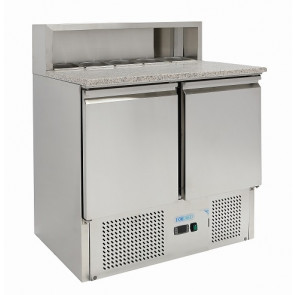 Saladette Refrigerata Statica ForCold Modello G-PS900-FC in acciaio inox AISI 201 statica Lt GN 1/1
