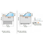 Banco alimentare refrigerato Modello M1000125VD Ventilato Senza riserva