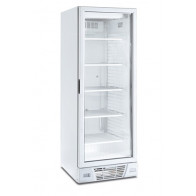 Freezer verticale statico con agitatore Modello FR372VSTWHITE Con porta a vetro
