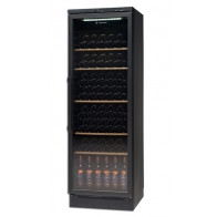Espositore Refrigerato Verticale per Vino Modello VKG 581 BLACK Capacità Bottiglie n°106 à 75 mm Potenza 125 W