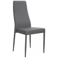 Poltrona da interno TESR Struttura in metallo, rivestimento in ecopelle Modello 1485-F50 GRIGIO