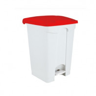 Contenitore mobile a pedale in POLIPROPILENE CONTITOP MOBILE 45 L MDL Colore BIANCO E ROSSO Modello 101457 CONFEZIONE DA 3 PEZZI