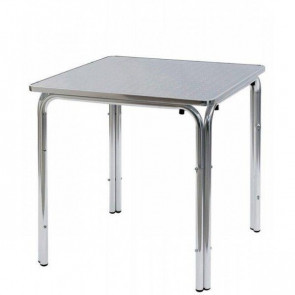 Tavolo da esterno TESR Struttuta in alluminio, piano in acciaio inox Modello 099-MTA013C