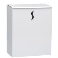 Pattumiera murale MDL in metallo verniciato bianco 10LT Modello PURA 105061