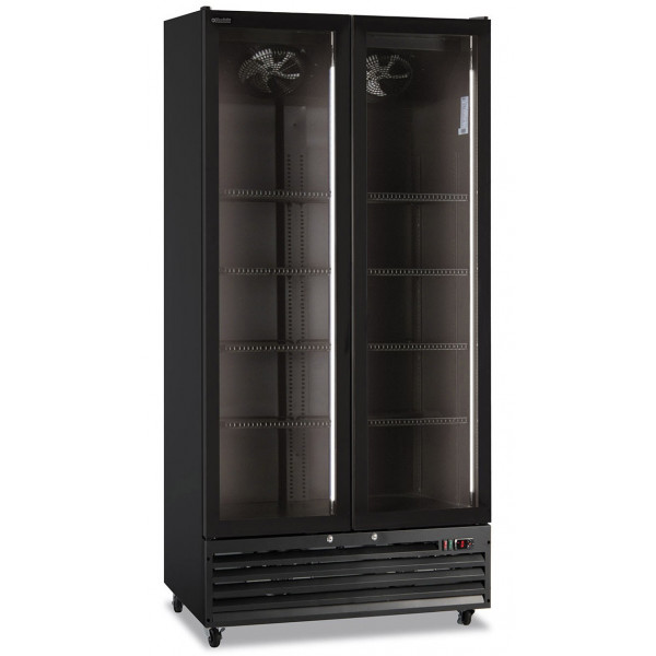 Armadio Frigo Refrigerato ventilato 2 porte Modello ICOOL80BLACK