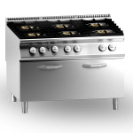 Cucina a gas MDLR 6 fuochi Forno a gas Modello CL90120CFGB