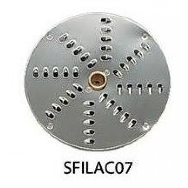 Disco per sfilacciare DT07 - spessore 7mm - adatto per formaggio per pizza, ravanelli, ecc Adatti per tagli a Julienne per Tagliaverdura Modello TITANIUM