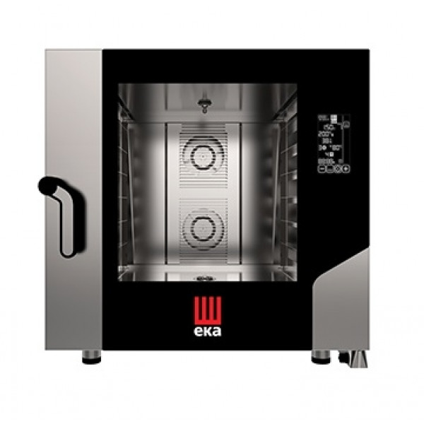 Forno elettrico combinato a convezione con vapore Modello MKF1021BM Capacità n.10 teglie GN 2/1 Potenza Kw 27,5