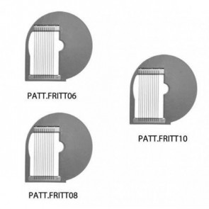 Dischi per taglio a listelli Adatti per PATATE FRITTE in combinazione con i dischi da taglio per Tagliaverdura Modello TITANIUM