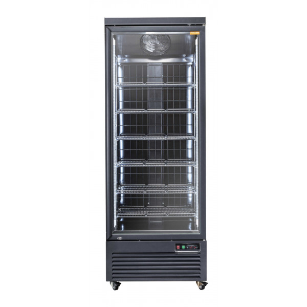 Armadio Frigo Refrigerato Modello RFG750B Porte a vetro NERO