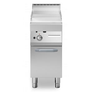 Fry trop gas Piastra liscia cromata MDLR Armadio con porta Modello F7040FTGCLP