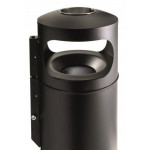Portacenere Gettacarte MDL Secchio interno zincato Colore nero Modello 776001