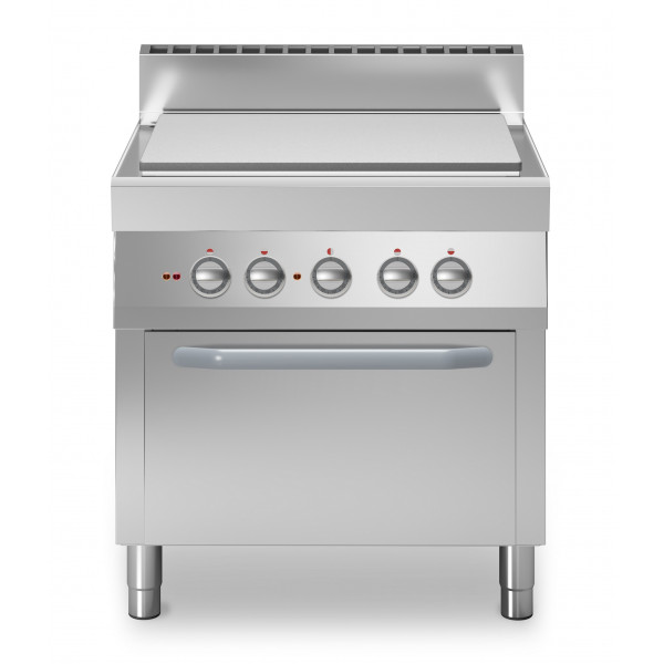Cucina tuttapiastra elettrica 4 zone MDLR Modello F7080TPFE Forno elettrico ventilato