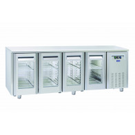 Tavolo Refrigerato Ventilato TROPICALIZZATO con Porte autochidenti Modello QRG4100SG