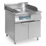 Frytop a induzione Modello IH FRY TOP 90 Piano cottura inox liscio e rigato