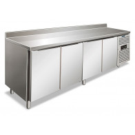 Tavolo refrigerato ventilato con alzatina Modello SNACK4200TNF Quattro porte