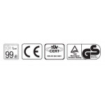 Bidone per rifiuti da esterno in polietilene ad alta densita HDPE con protezione anti UV MDL Colore BIANCO Modello 766625