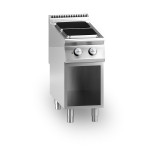 Cucina elettrica MDLR 2 piastre quadre Vano aperto Modello CL7040PCEQ