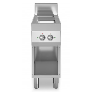 Cucina elettrica 2 piastre quadre MDLR Armadio aperto Modello F7040PCEQA