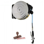 Gruppo di lavaggio carenato con avvolgitubo in acciaio inox con tubo con certificazione alimentare (15m) MNL Modello SR000000018F