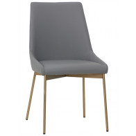 Poltroncina da interno TESR Struttura in metallo, effetto bronzo o ottonato seduta e schienale imbottiti, rivestimento in ecopelle Modello 469-G1E