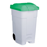 Contenitore mobile a pedale in plastica CONTIBASIC 70 L MDL KIT 3 PEZZI Colore VERDE Modello 102048