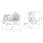 Affettatrice Verticale Modello Tiziano 350 Evo BS1 Spessore di taglio mm 29