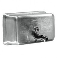 Dispenser di sapone liquido MDC in Acciaio Inox Satinato ad azionamento manuale antivandalico Modello DJ0112CS