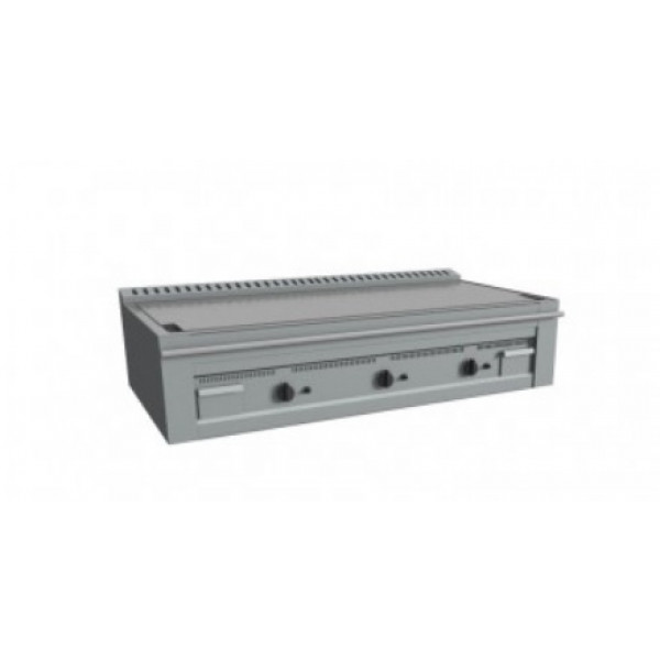 Teppanyaki a gas Modello RisCu076 Piastra per cottura giapponese 3 zone cottura