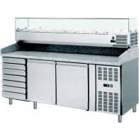 Banco pizza refrigerato ventilato Modello AK2612TN + AK20438