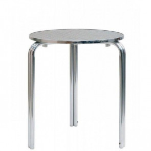 Tavolo da esterno TESR Struttuta in alluminio, piano in acciaio inox Modello 101-MTA011B