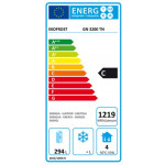 Tavolo refrigerato ventilato con alzatina EKF Acciaio AISI 201 Modello GN3200TN Tre porte