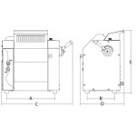 Macchina per la pasta Modello Sansone32XP Dimensioni rullo mm ø 60x320