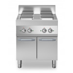 Cucina elettrica 4 piastre quadre MDLR Armadio con porte Modello F7070PCEQP