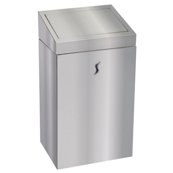 Gettacarte con coperchio push  MDL in acciaio inox 201 satinato Modello BRINOX  110521
