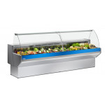 Banco alimentare neutro ideale per panetteria Zoin Modello Patagonia PY150NNNG Vetro curvo Versione neutra senza gruppo e senza evaporatore