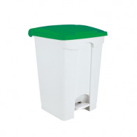 Contenitore mobile a pedale in POLIPROPILENE CONTITOP MOBILE 45 L MDL Colore BIANCO E VERDE Modello 101458 CONFEZIONE DA 3 PEZZI
