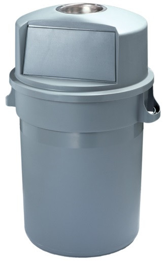 Bidone push con posacenere grigio MAXIPUSH MDL 120 L Modello 114120
