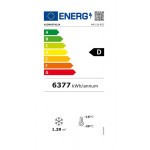 Espositore verticale murale negativo Modello MR126BT2 BIANCO 2 porte a vetro